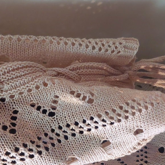 Open Weave Oversized Lightweight Sweater/Beach coverup - Picture 3 of 7